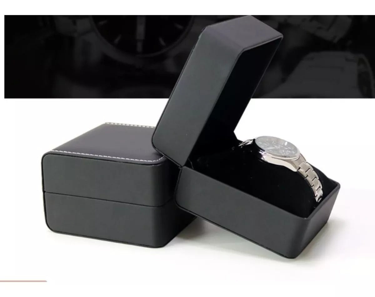 🎩✨CAJA ESTUCHE PARA RELOJ DE LUJO EN CUERO: ELEGANCIA Y SEGURIDAD EN UN SOLO ESTUCHE PARA TU RELOJ ⌚🖤.