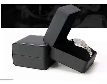 🎩✨CAJA ESTUCHE PARA RELOJ DE LUJO EN CUERO: ELEGANCIA Y SEGURIDAD EN UN SOLO ESTUCHE PARA TU RELOJ ⌚🖤.
