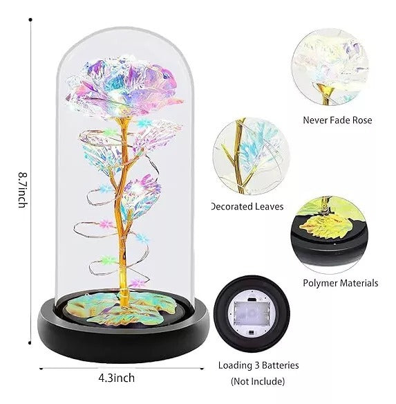 🌹💡 LÁMPARA ROSA ETERNA – UNA LUZ LLENA DE ENCANTO, CREADA PARA QUE CADA MOMENTO EN TU HOGAR SEA MÁS ESPECIAL. 🌸✨" - GRAVIFLY CO SAS 