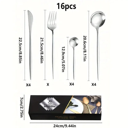 🍴SET DE CUBIERTOS PREMIUM: BRILLO Y DURABILIDAD EN CADA PIEZA 🍽️✨ - GRAVIFLY CO SAS 