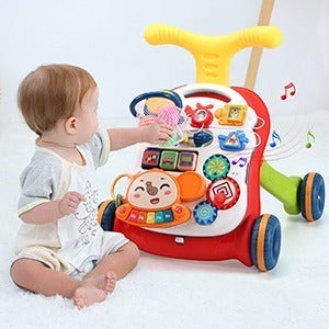 🚼 CAMINADOR MUSICAL PARA BEBÉ 3 EN 1: ¡LO MEJOR PARA SUS PRIMEROS PASOS! 👣💫.