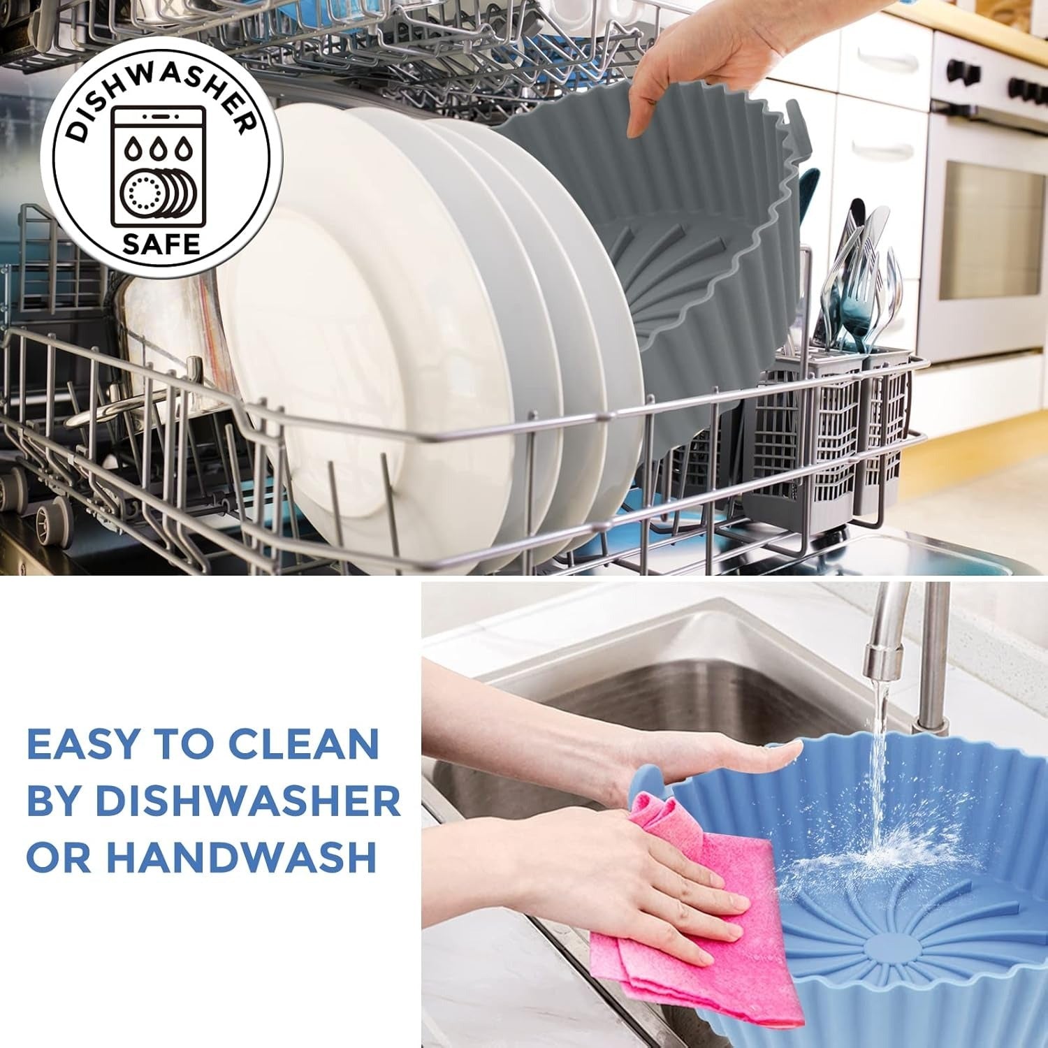 🍳 MOLDE EN SILICONA PARA FREIDORA DE AIRE 🥇 EL COMPLEMENTO PERFECTO PARA COCINAR SIN PREOCUPACIONES Y CUIDAR TU FREIDORA ⚡ - GRAVIFLY CO SAS 