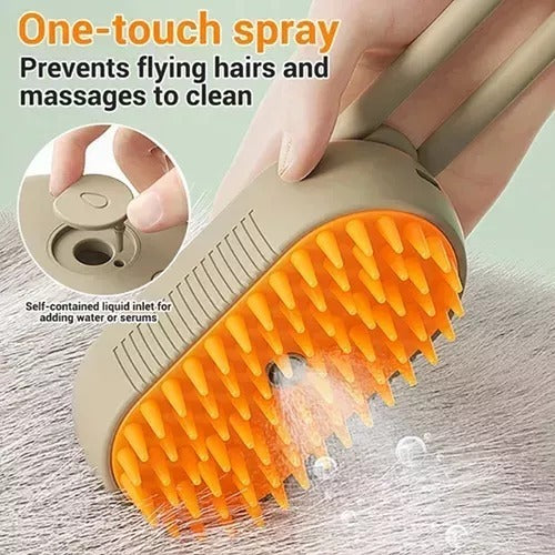🐱🐶CEPILLO DE VAPOR 3 EN 1: LA SOLUCIÓN PERFECTA PARA ELIMINAR PELOS DE MASCOTAS Y MANTENER A TU GATO O PERRO FELIZ. ✨.