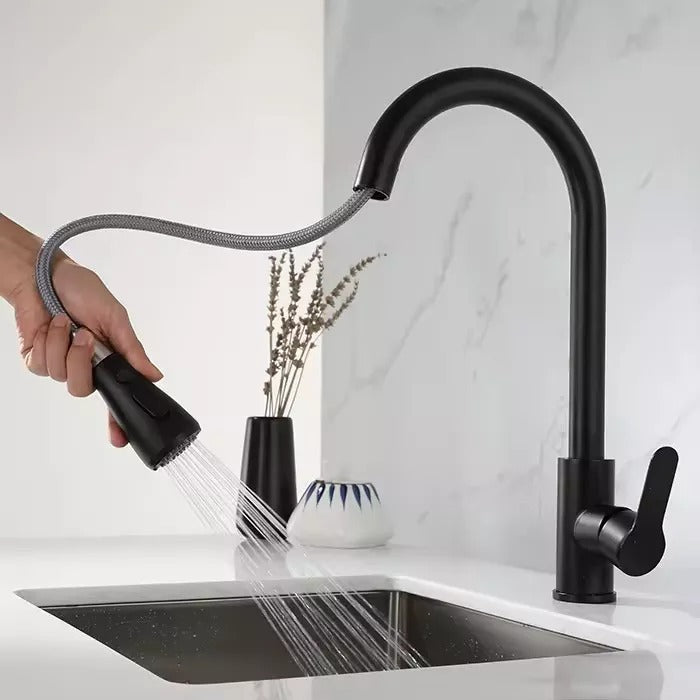 🚰GRIFERÍA LAVAPLATOS EXTRAÍBLE DE LUJO: MODERNIZA TU COCINA CON ESTILO Y VERSATILIDAD ✨👨‍🍳.