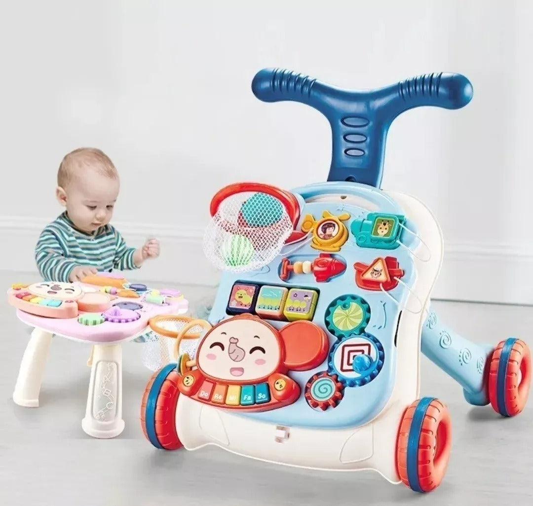 🚼 CAMINADOR MUSICAL PARA BEBÉ 3 EN 1: ¡LO MEJOR PARA SUS PRIMEROS PASOS! 👣💫.