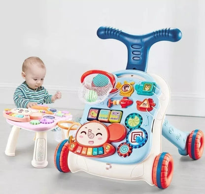 🚼 CAMINADOR MUSICAL PARA BEBÉ 3 EN 1: ¡LO MEJOR PARA SUS PRIMEROS PASOS! 👣💫.
