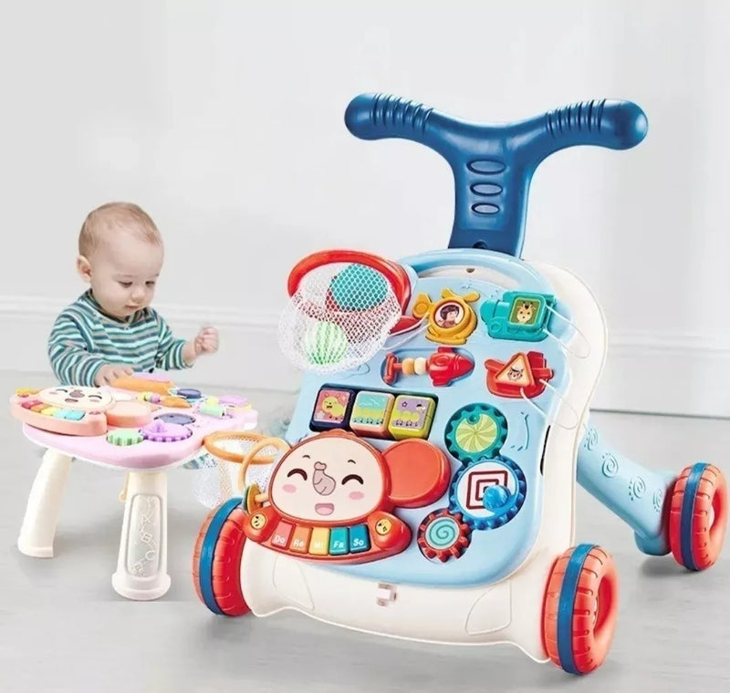 🚼 CAMINADOR MUSICAL PARA BEBÉ 3 EN 1: ¡LO MEJOR PARA SUS PRIMEROS PASOS! 👣💫.