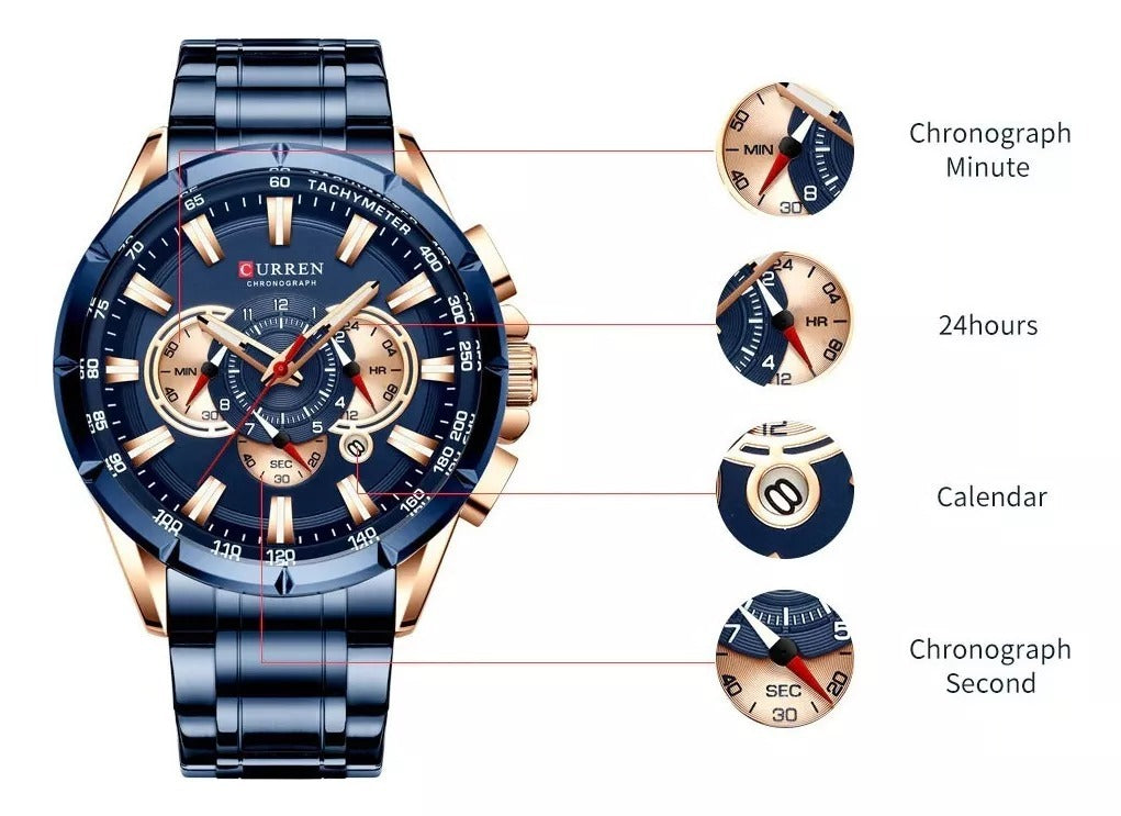 ✨RELOJ CURREN 8363 ELEGANTE: ELEVA TU ESTILO CON LA PRECISIÓN Y EL DISEÑO QUE TE MERECES ⌚🌟.