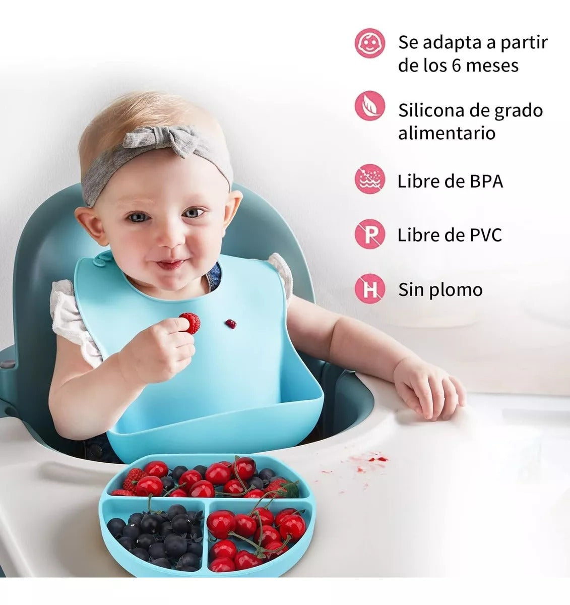 🥄💖KIT ALIMENTACIÓN COMPLETO: SEGURIDAD Y COMODIDAD EN CADA INSTANTE DE LA ALIMENTACIÓN DE TU BEBÉ 🍽️💙 - GRAVIFLY CO SAS 