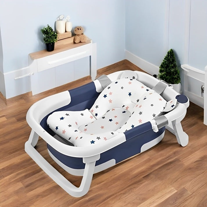 🛁👶 BAÑERA PLEGABLE CON TERMOMETRO: COMODIDAD Y SEGURIDAD EN CADA BAÑO ✨💦.