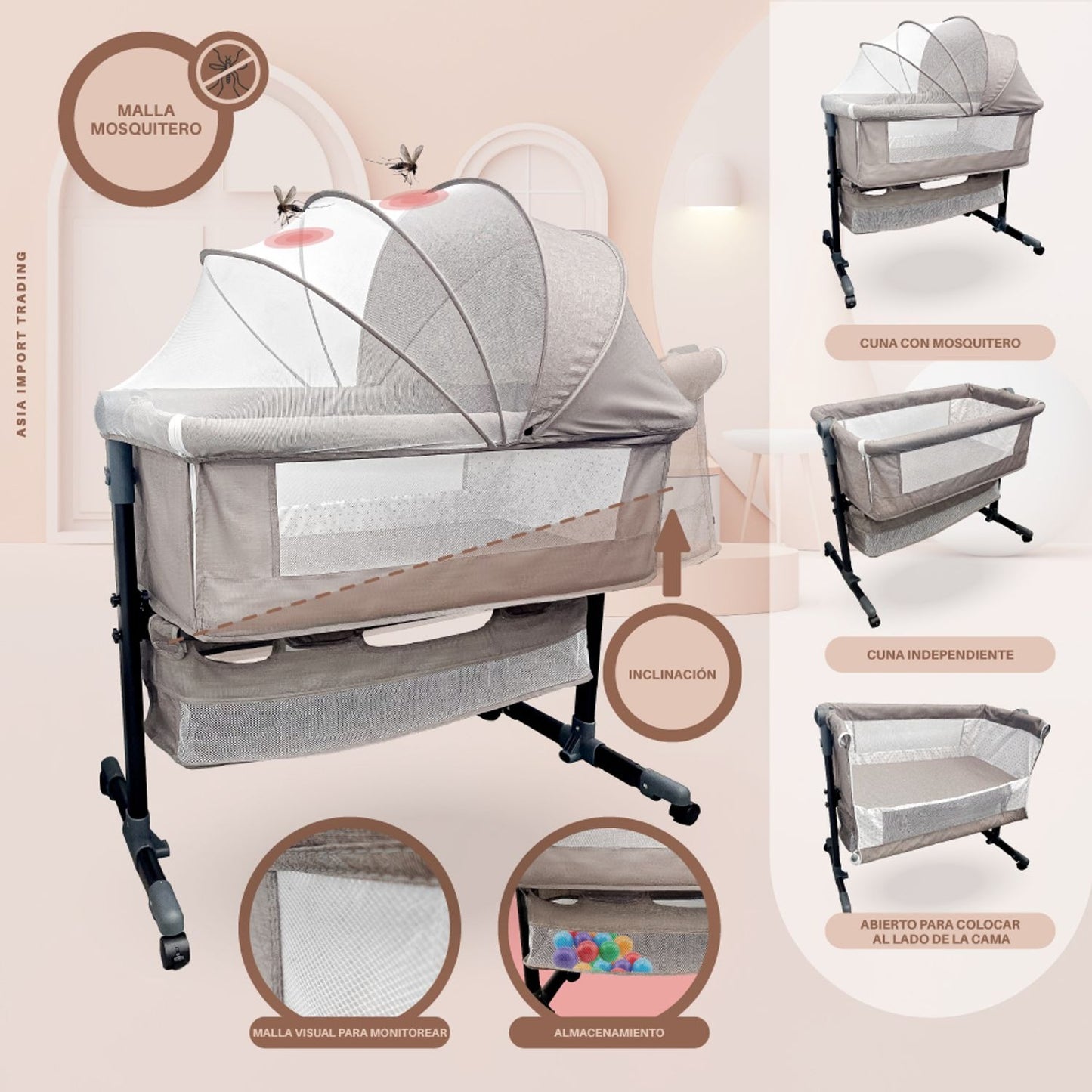 🛏️💗 CUNA COLECHO MECEDORA – DESCANSO, PRÁCTICA Y AMOR EN UN SOLO DISEÑO 🍼🌙