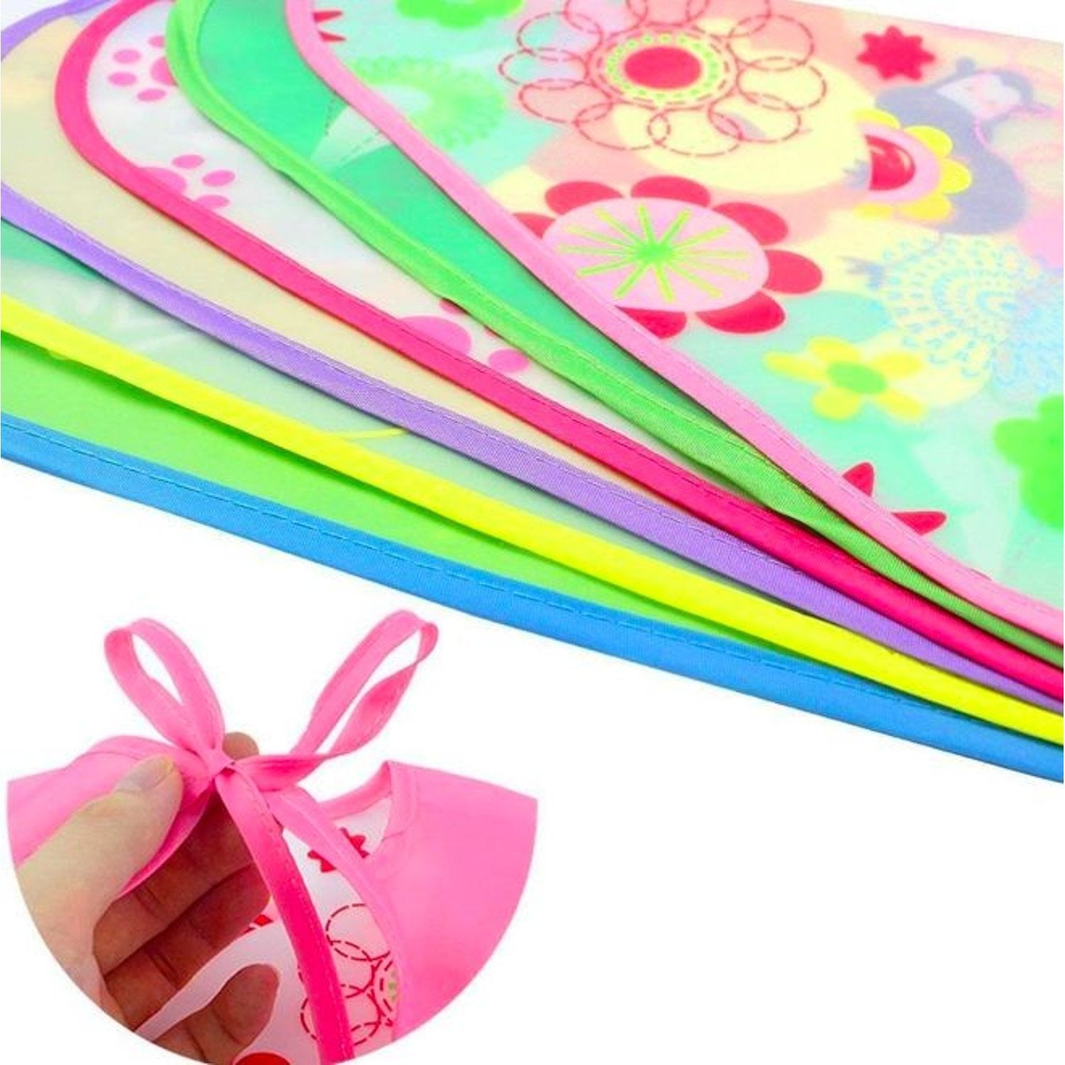 🍼💦 BABEROS IMPERMEABLES - DISEÑO ADORABLE 🦊🐰 Y PROTECCIÓN COMPLETA 👶✨.