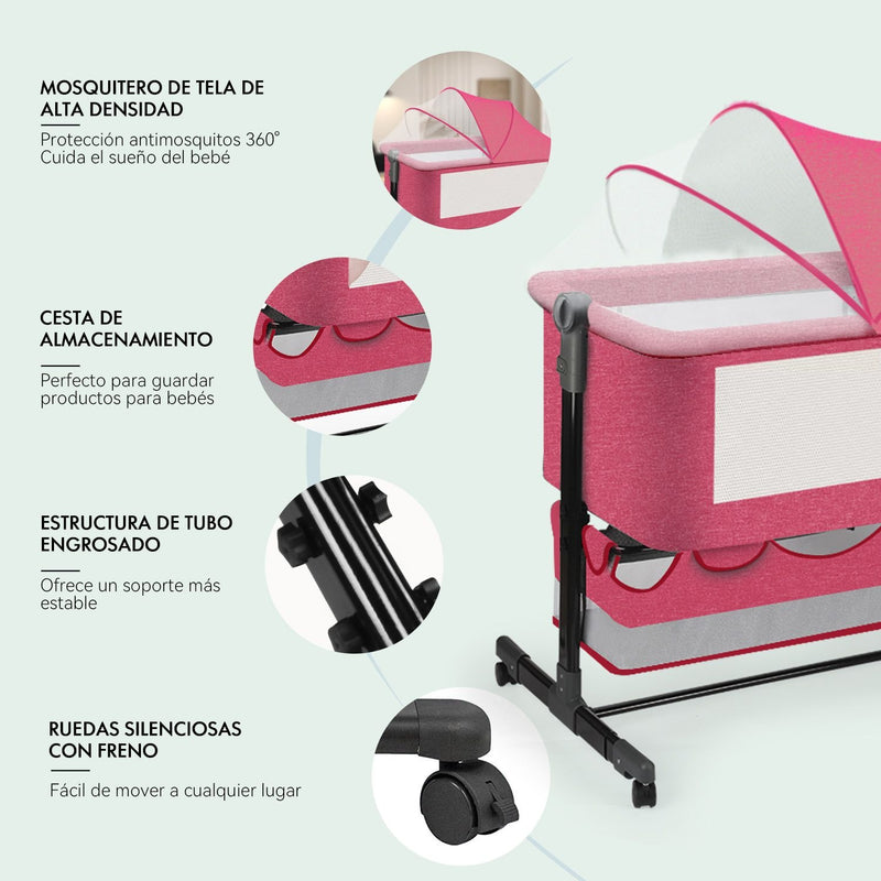 🛏️💗 CUNA COLECHO MECEDORA – DESCANSO, PRÁCTICA Y AMOR EN UN SOLO DISEÑO 🍼🌙